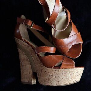Nine West Cork Platform Wedge Size 6